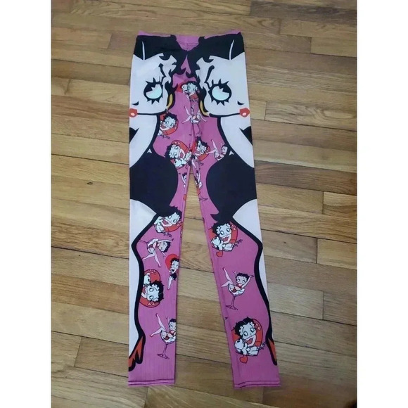Living Dead Pants - Living Dead Leggings Women's Pink Size XS